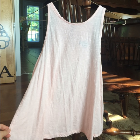 light pink tank top