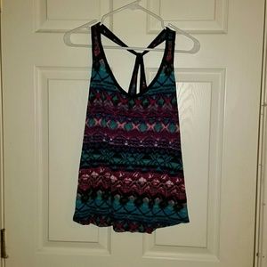 Colorful tribal tank