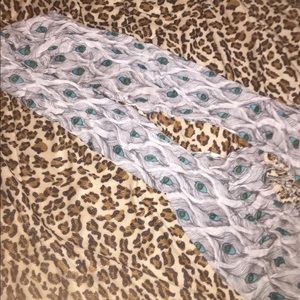 PacSun Peacock Feather Scarf