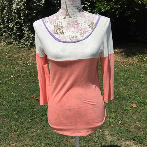 Two toned long sleeve tee