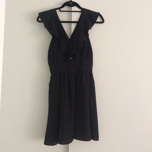 Ruffle v-neck BCBG mini dress