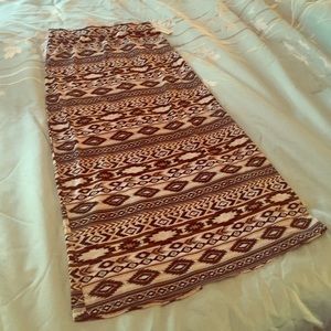 Tribal maxi skirt