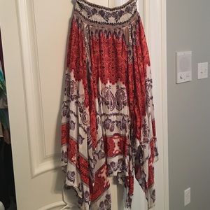 Free People gypsy midi skirt