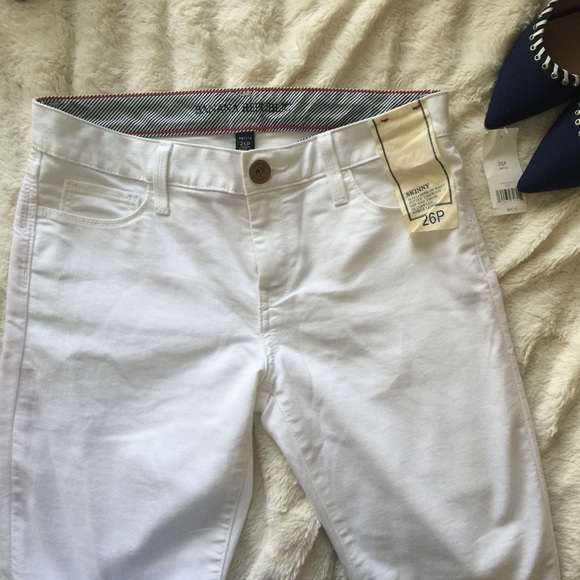 Banana Republic White Skinny Jeans NWT - Picture 2 of 4