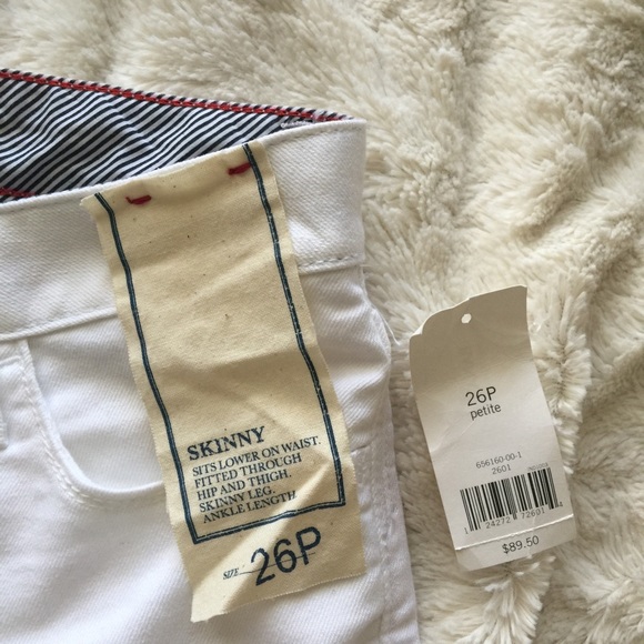 Banana Republic White Skinny Jeans NWT - Picture 4 of 4