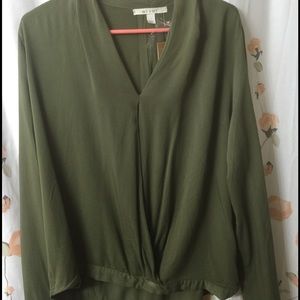 Green long sleeved shirt!