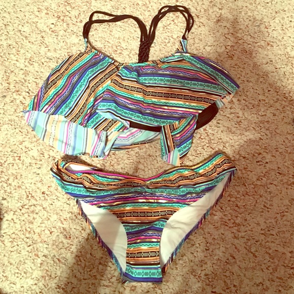 NWT Victoria's Secret Pink flounce bathing suit - Picture 1 of 4