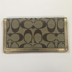 Coach Checkbook Cover