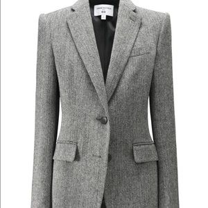 Uniqlo x Carine Roitfield houndstooth tweed blazer