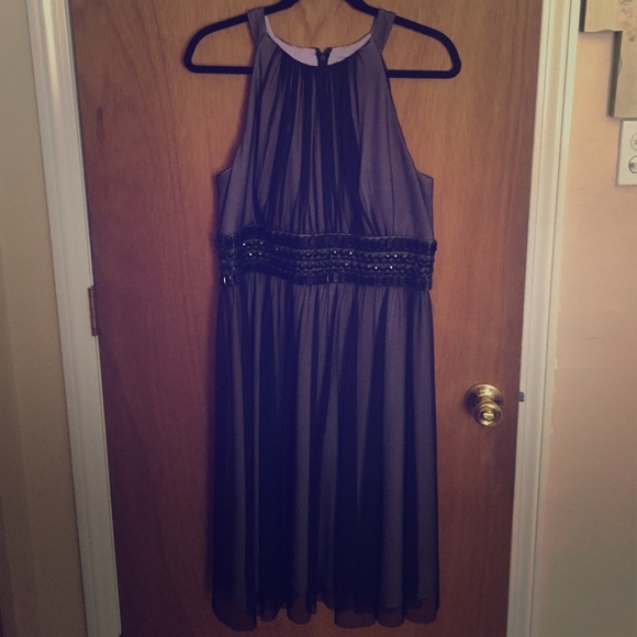 Gorgeous, deep purple dress.