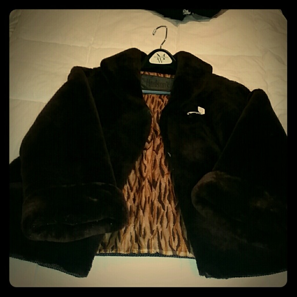 Winter plush vintage short coat