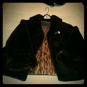 Winter plush vintage short coat
