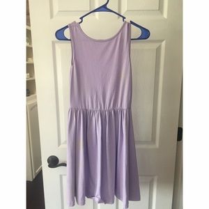 Lavender Low-Back Dress