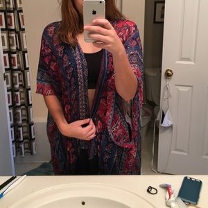 Fringe shawl forever 21