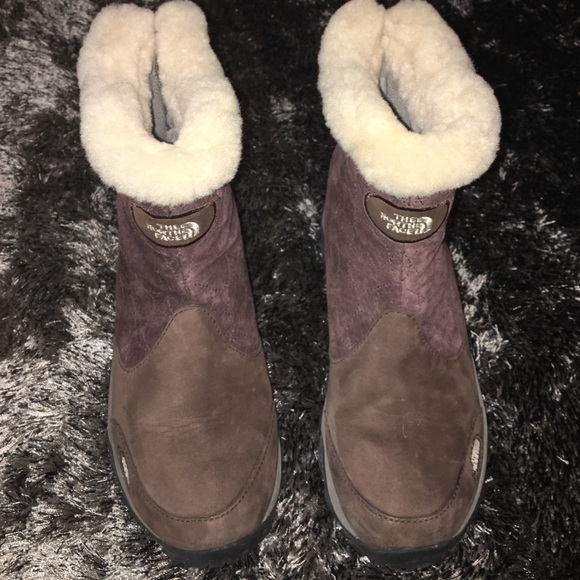 The North Face winter grip boots