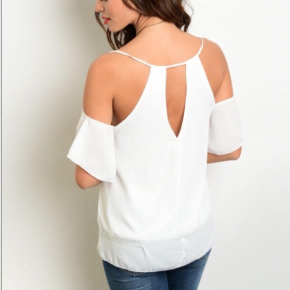White Chiffon Top - Picture 2 of 2