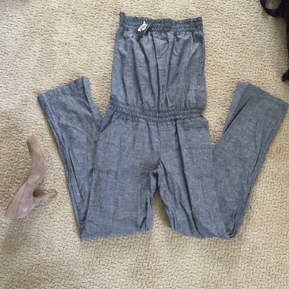 NWOT: denim jumpsuit! Size S