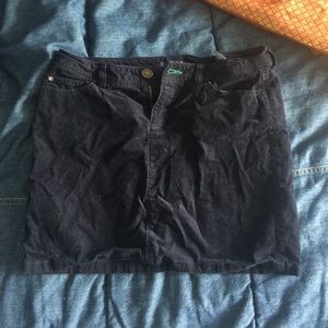 Tommy Hilfiger navy corduroy skirt