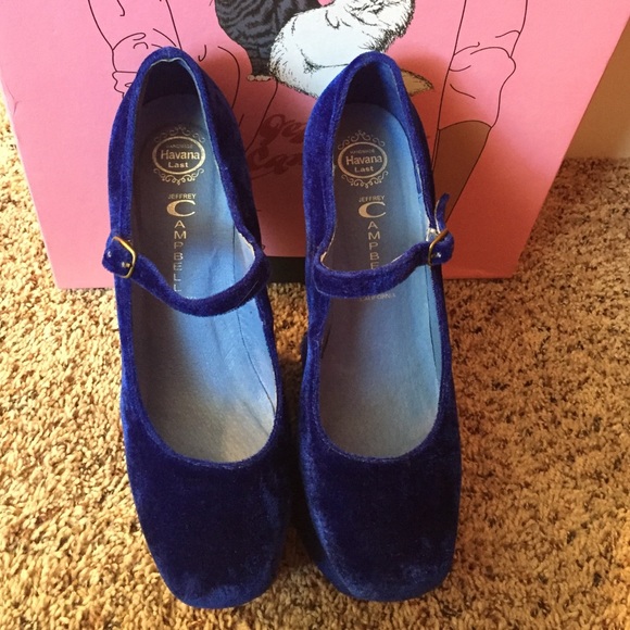 Jeffrey Campbell nightwalk hella in velvet cobalt - Picture 3 of 4