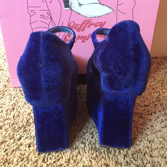 Jeffrey Campbell nightwalk hella in velvet cobalt - Picture 4 of 4