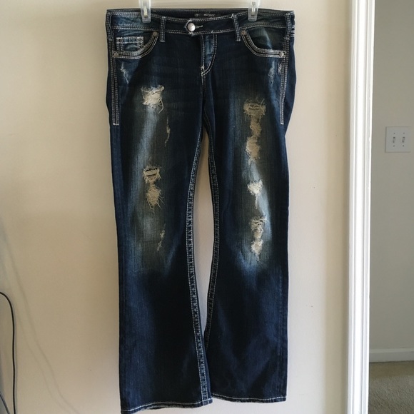 Silver Designer Jeans