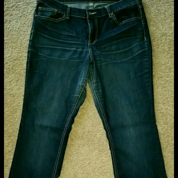 Dark blue jeans