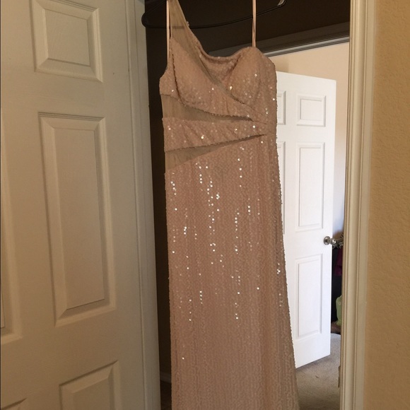 Nude sequin formal