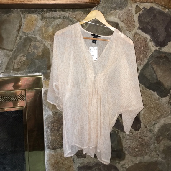 NWT sheer tunic