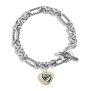 David Yurman Heart Charm Bracelet