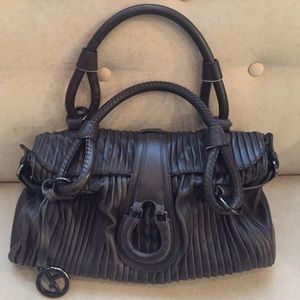 Giorgio Armani leather tote bag