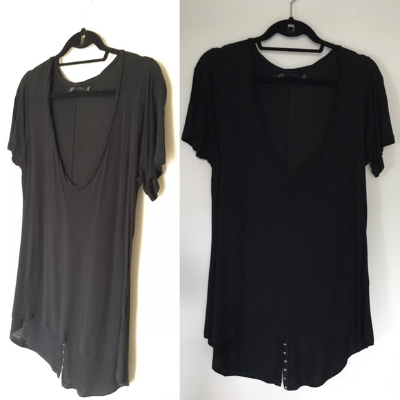 John Eshaya long tail tee