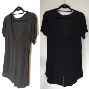 John Eshaya long tail tee