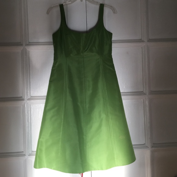 J. Crew Dresses & Skirts - J Crew Whitney silk green dress size 6P