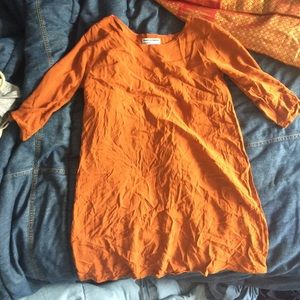 American Apparel orange tent dress
