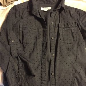 Button up, 3/4 length blouse