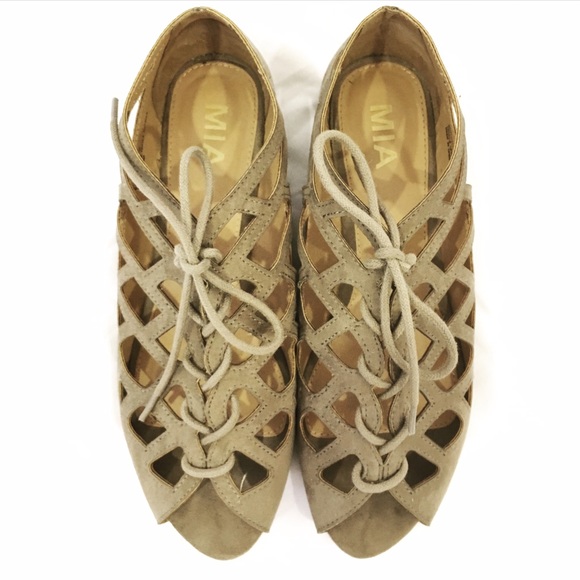 MIA Lace Up Gladiator Style Shoe
