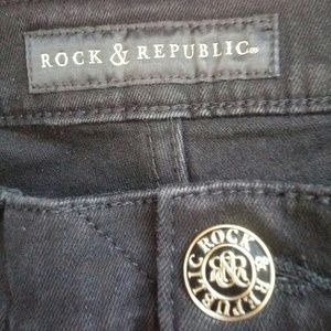 Rock and Republic Kendra Solid Black Jeans