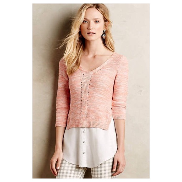 Anthropologie Sweaters - Anthropologie Layered Aselin Pullover NWT