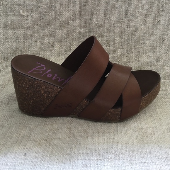 Brown Blowfish Wedges *Never Worn*