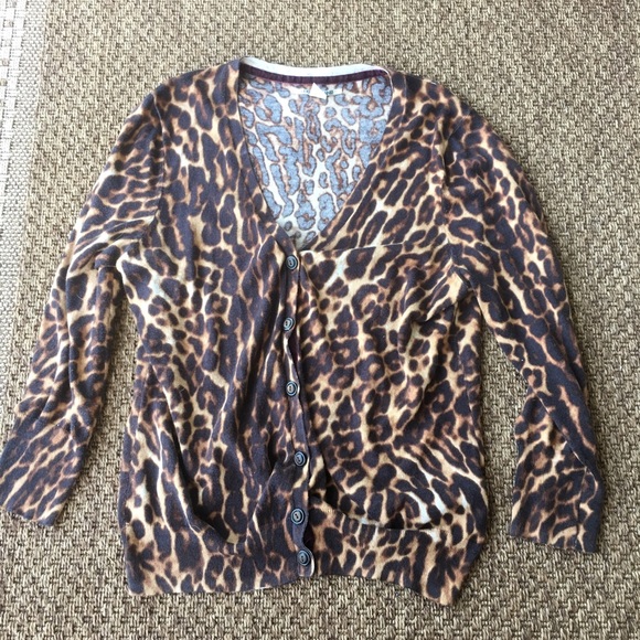 Leopard Print Lucky Brand Cardigan