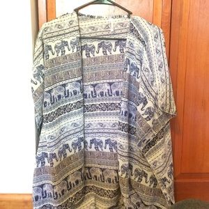 ELEPHANT BOHO KIMONO