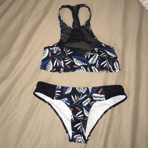 Abercrombie & Fitch blue swimsuit set