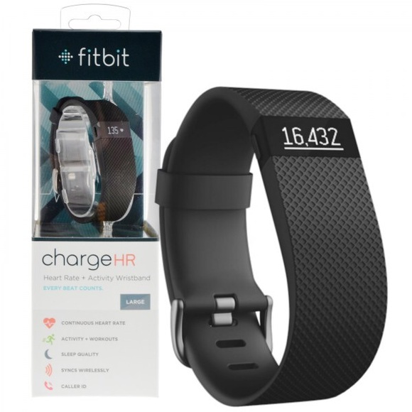 *sold* Black Fitbit Charge HR (Large)