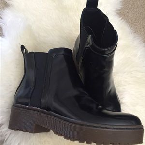 Zara Flat Track Ankle Boots