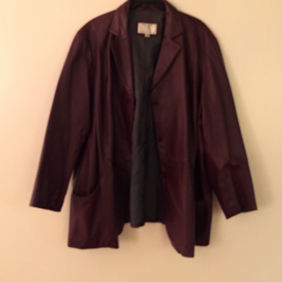 Plus Size Leather Skirt Set - Picture 3 of 3