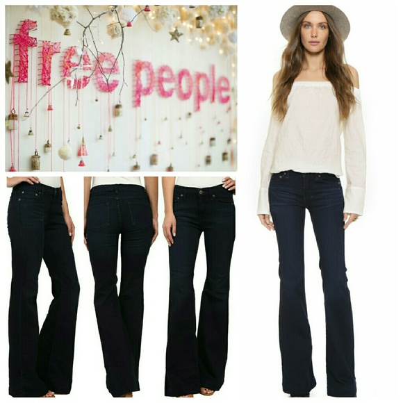 Free People Denim - 🔥Size 24,25🔥FreePeople Midrise Clean Flare Jeans