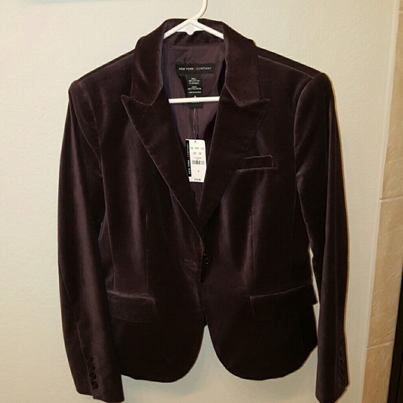 Eggplant colored lined jacket/blazer