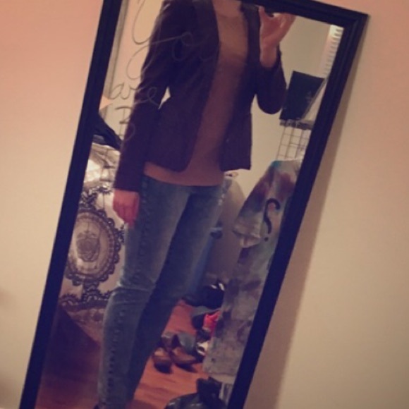 Slim Fit Brown Blazer