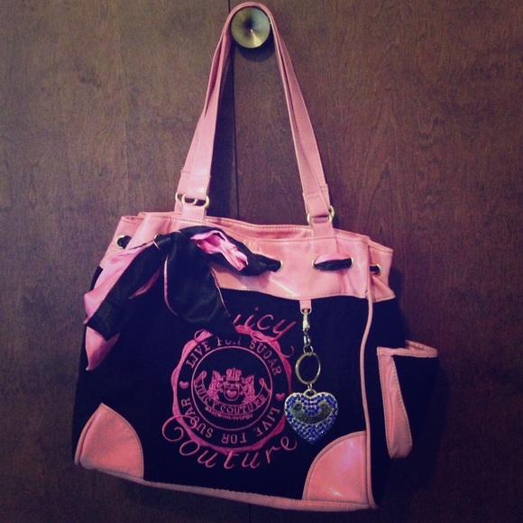 ON HOLD::::Pink and black Juicy purse