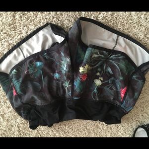 Patterned Lululemon run speed short size 6